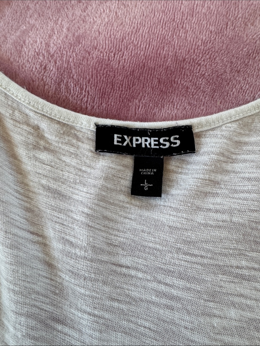 Express White Lace Yoke Tank Top - Picture 7 of 8